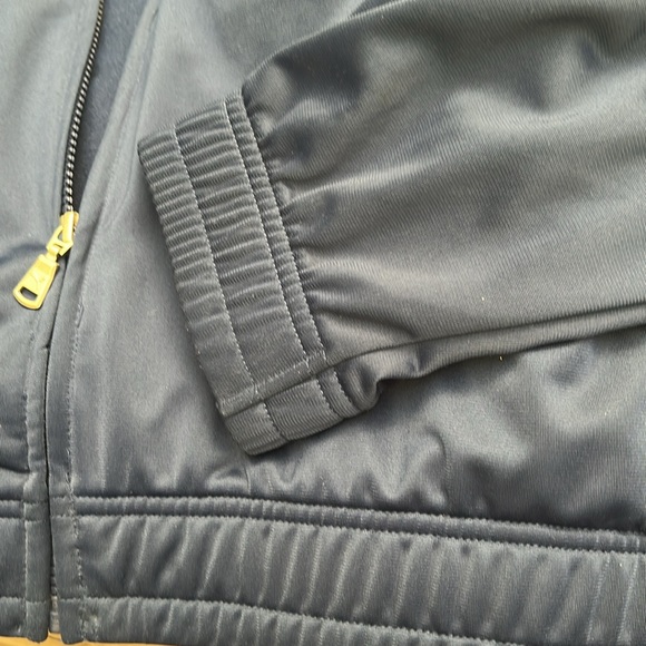 Puma Work-out Jacket Sz XL Navy Blue w/Green and White - Picture 9 of 13